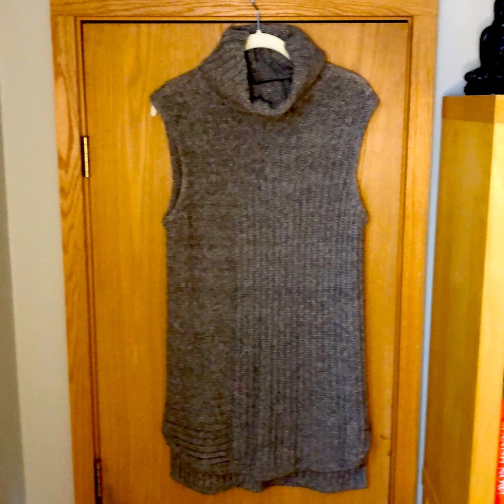 Theory soft rubbed cowl neck sweater top/ dress M